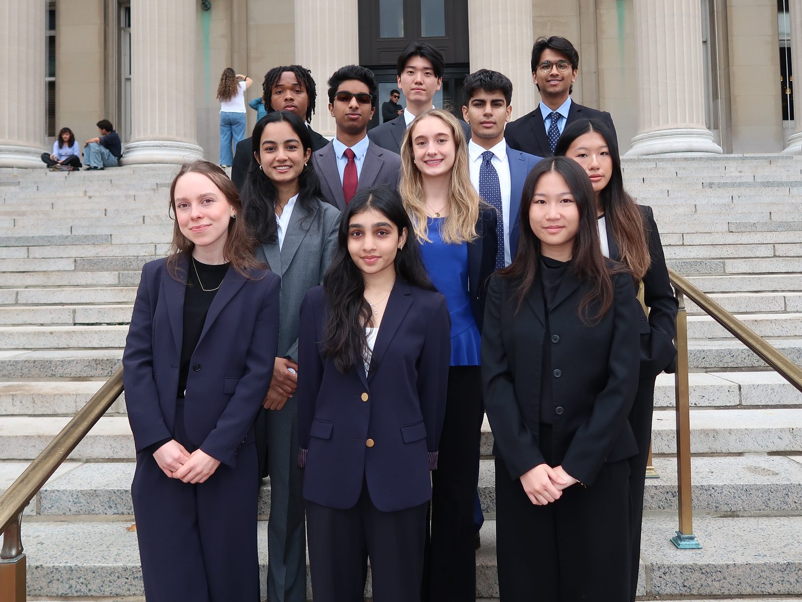 Investment Management Division analysts, Fall 2026, on the steps of Low Library